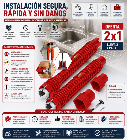 Llave Multifuncional de Gasfitería